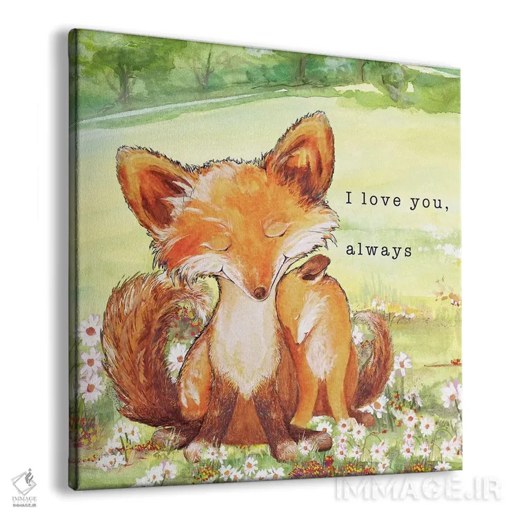 تابلو افسانههای روباه II اثر دیانآرت (نام هنری) - نمای پرسپکتیو محصول