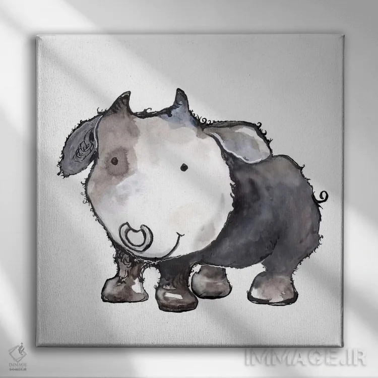 تابلو لبخندهای دوستانه اثر دیانآرت (نام هنری) - نمای روبهرو روی دیوار