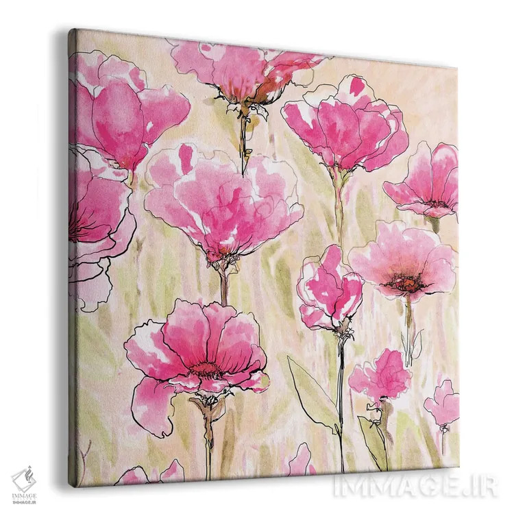 تابلو عشق صورتی I اثر دیانآرت (نام هنری) - نمای پرسپکتیو محصول