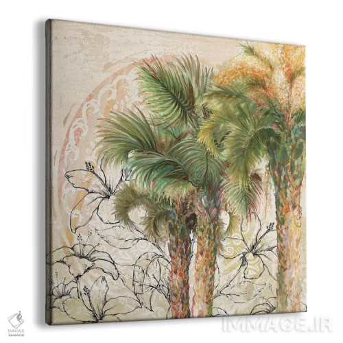 تابلو نخلها دور II اثر دیانآرت (نام هنری) - نمای پرسپکتیو محصول