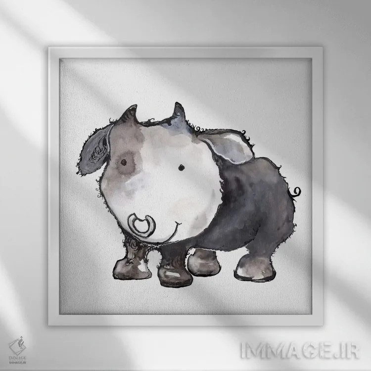 تابلو لبخندهای دوستانه اثر دیانآرت (نام هنری) - نمای قابدار سفید