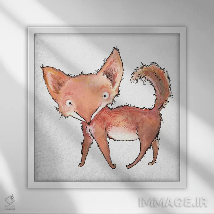 تابلو دراز کشیدن صبحگاهی اثر دیانآرت (نام هنری) - نمای قابدار سفید