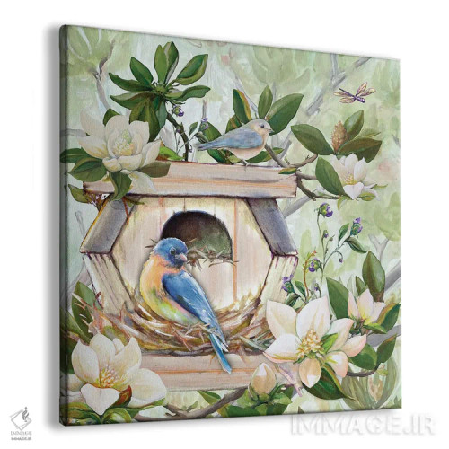 تابلو لانهٔ پرندگان I اثر دیانآرت (نام هنری) - نمای پرسپکتیو محصول