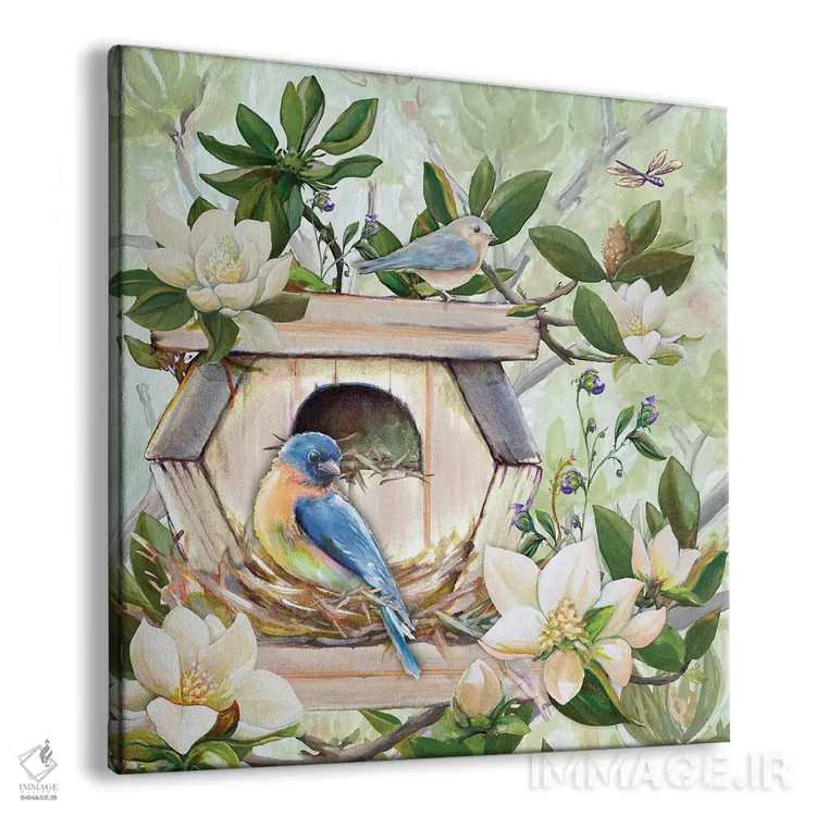 تابلو لانهٔ پرندگان I اثر دیانآرت (نام هنری) - نمای پرسپکتیو محصول