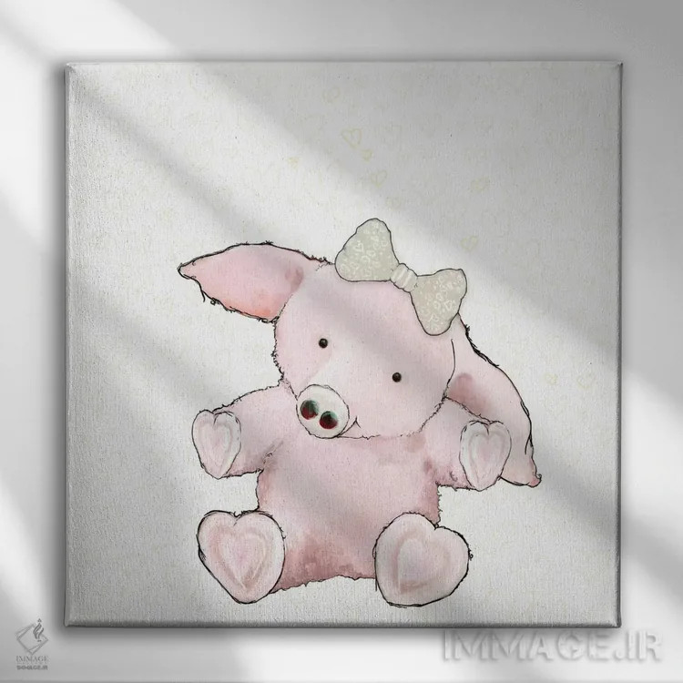 تابلو هر قلب یک آغوش II اثر دیانآرت (نام هنری) - نمای روبهرو روی دیوار