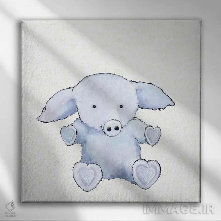 تابلو هر قلب یک آغوش I اثر دیانآرت (نام هنری) - نمای روبهرو روی دیوار