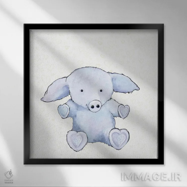 تابلو هر قلب یک آغوش I اثر دیانآرت (نام هنری) - نمای قابدار مشکی