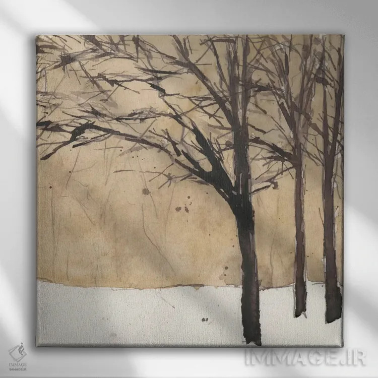 تابلو طرح جنگل II اثر ساموئل دیکسون - نمای روبهرو روی دیوار