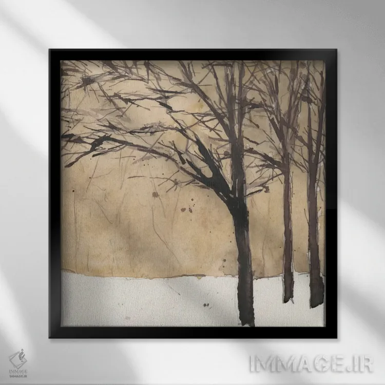 تابلو طرح جنگل II اثر ساموئل دیکسون - نمای قابدار مشکی