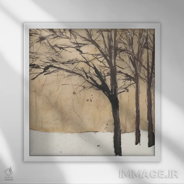 تابلو طرح جنگل II اثر ساموئل دیکسون - نمای قابدار سفید