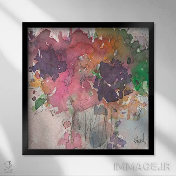 تابلو افسون گلها I اثر ساموئل دیکسون - نمای قابدار مشکی