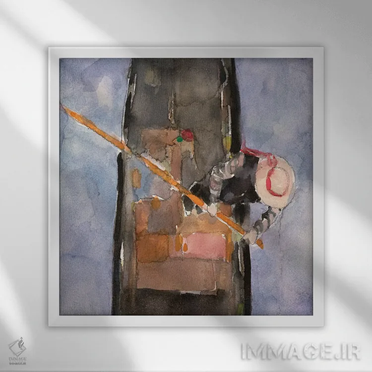 تابلو بالای گوندولا I اثر ساموئل دیکسون - نمای قابدار سفید