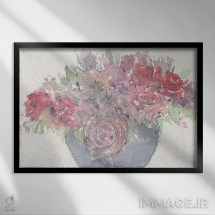 تابلو رویای گلها II اثر ساموئل دیکسون - نمای قابدار مشکی