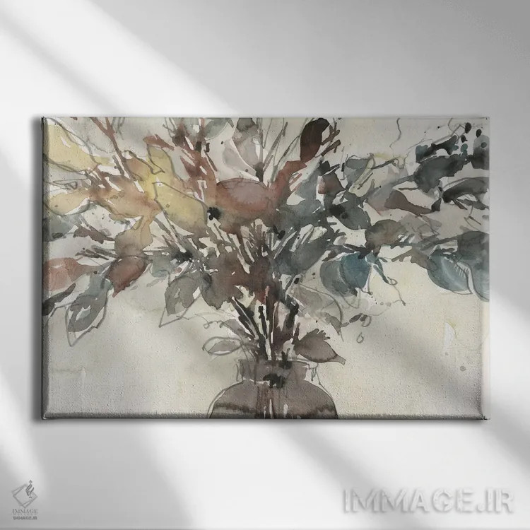 تابلو آرایش خشک گل I اثر ساموئل دیکسون - نمای روبهرو روی دیوار