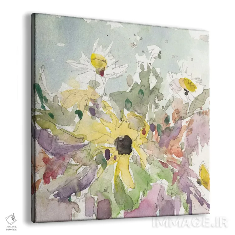 تابلو گلدان گل داوودی I اثر ساموئل دیکسون - نمای پرسپکتیو محصول