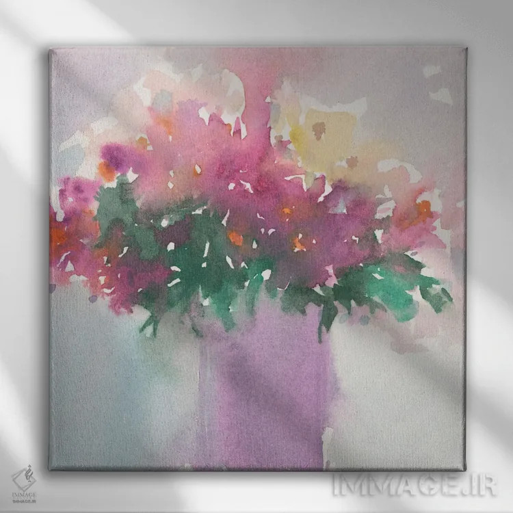 تابلو گردهمایی گلها II اثر ساموئل دیکسون - نمای روبهرو روی دیوار