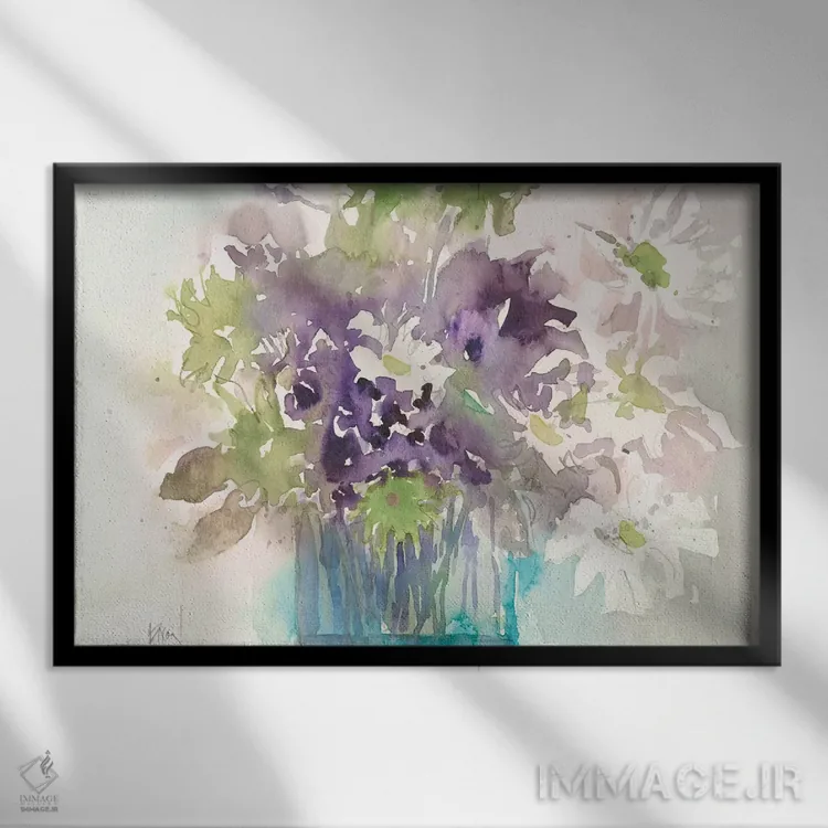 تابلو قطعه مرکزی I اثر ساموئل دیکسون - نمای قابدار مشکی