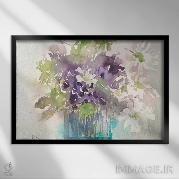 تابلو قطعه مرکزی I اثر ساموئل دیکسون - نمای قابدار مشکی