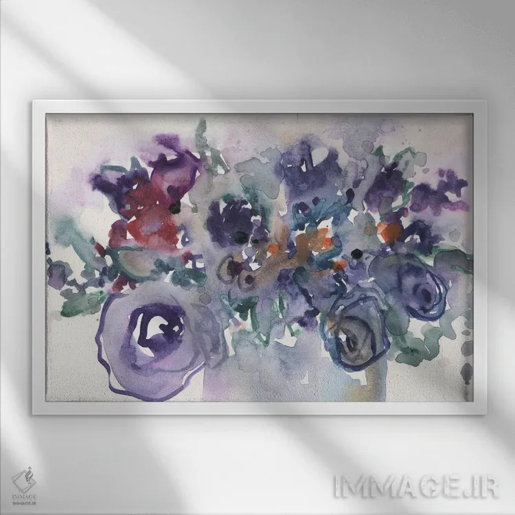 تابلو از مهمانی باغ II اثر ساموئل دیکسون - نمای قابدار سفید