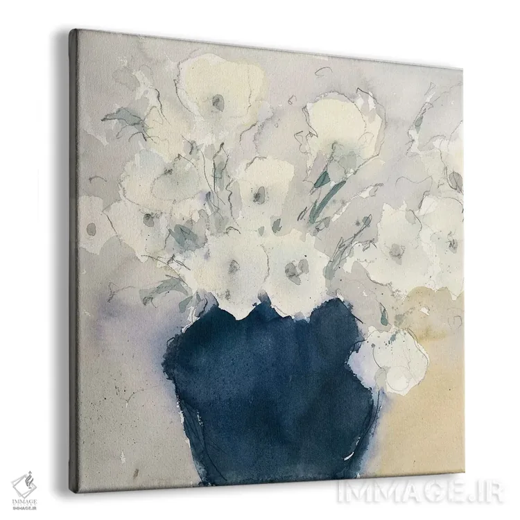 تابلو دستهگل سفید اثر ساموئل دیکسون - نمای پرسپکتیو محصول