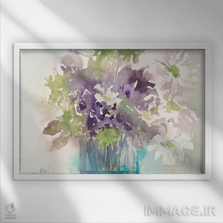 تابلو قطعه مرکزی I اثر ساموئل دیکسون - نمای قابدار سفید