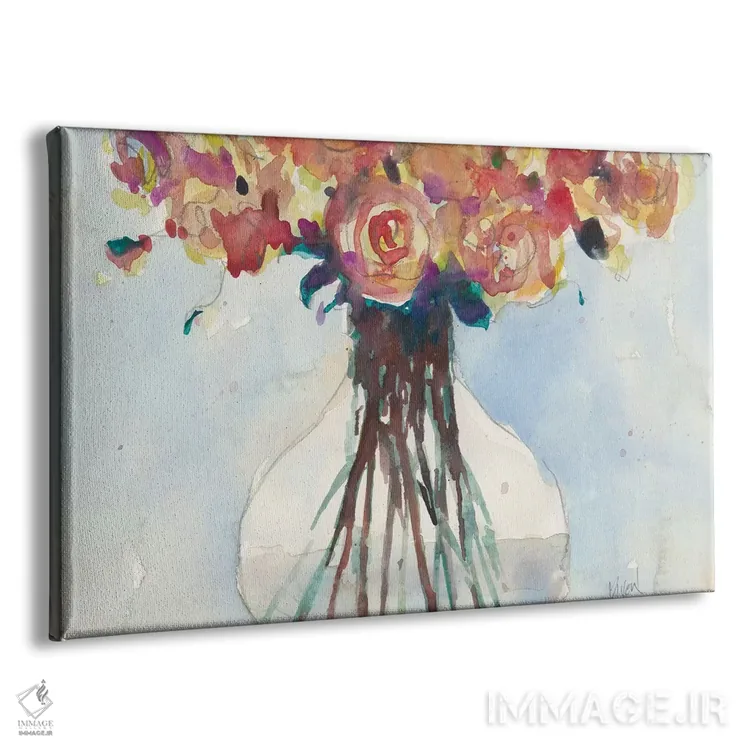 تابلو رزهای پژمرده ۱ اثر ساموئل دیکسون - نمای پرسپکتیو محصول