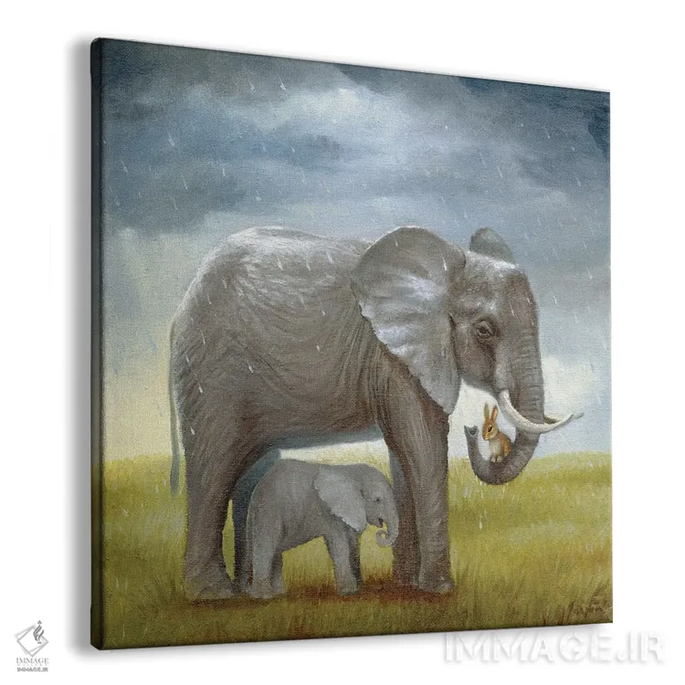 تابلو ایزابل و فیل اثر دیوید جواکین - نمای پرسپکتیو محصول