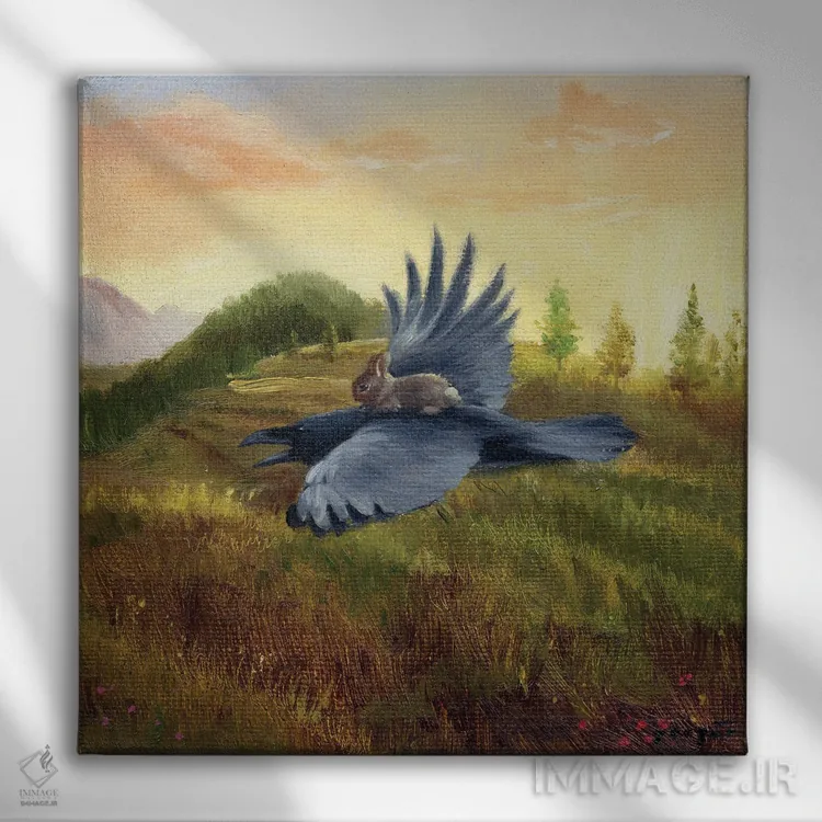 تابلو ایزابل راهی پیدا میکند اثر دیوید جواکین - نمای روبهرو روی دیوار