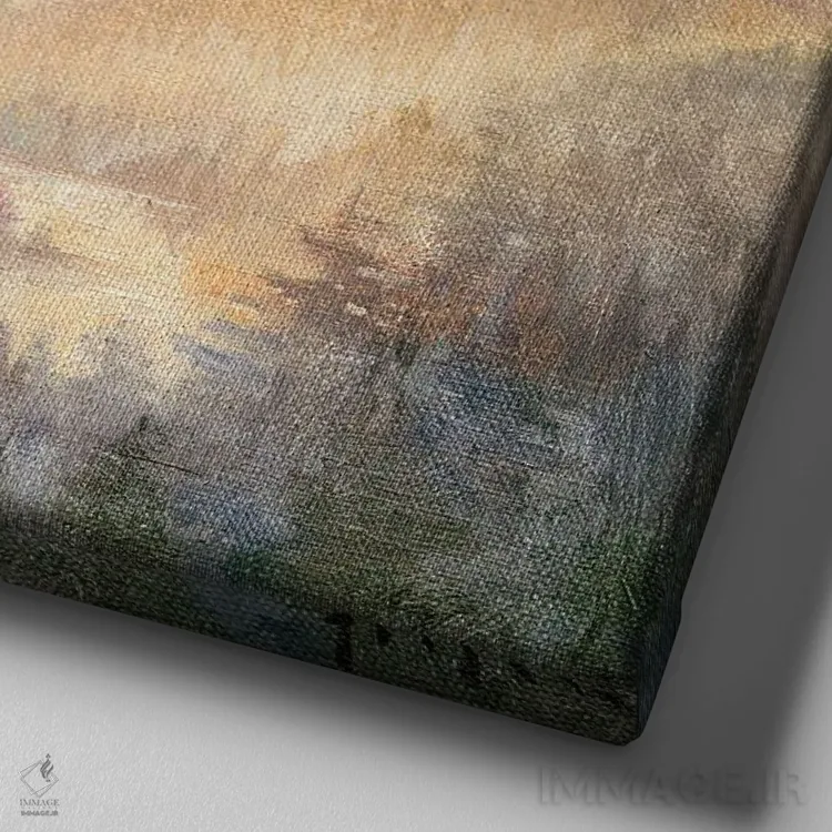 تابلو ایزابل و درخت اثر دیوید جواکین - نمای نزدیک بافت بوم