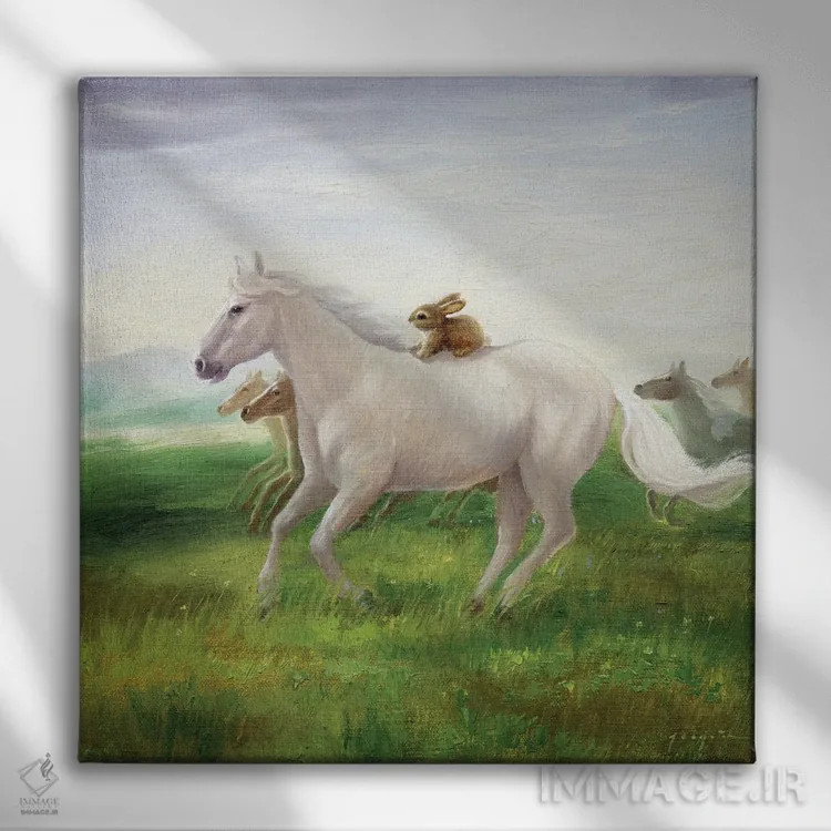 تابلو ایزابل و گله اثر دیوید جواکین - نمای روبهرو روی دیوار