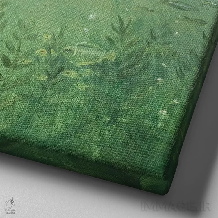 تابلو ایزابل و دنیای جدید اثر دیوید جواکین - نمای نزدیک بافت بوم