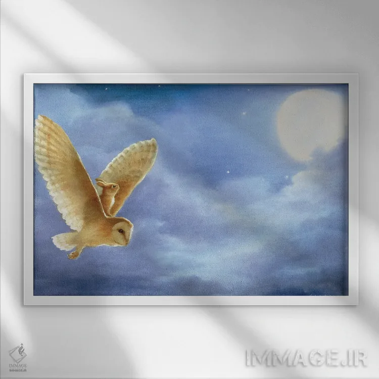 تابلو ایزابل شانس خود را امتحان میکند اثر دیوید جواکین - نمای قابدار سفید