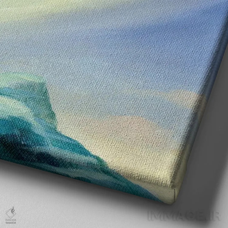 تابلو ایزابل و شفق قطبی اثر دیوید جواکین - نمای نزدیک بافت بوم