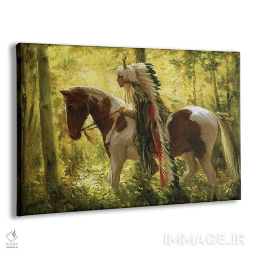 تابلو اسب جنگی اثر دیوید جواکین - نمای پرسپکتیو محصول