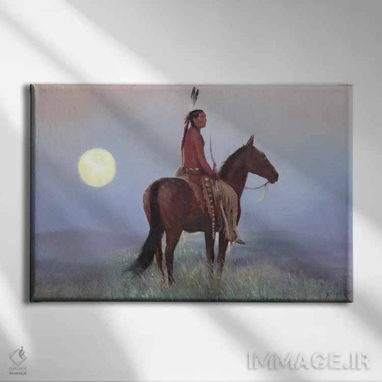 تابلو ماه رسیدن تمشکهای خاردار اثر دیوید جواکین - نمای روبهرو روی دیوار