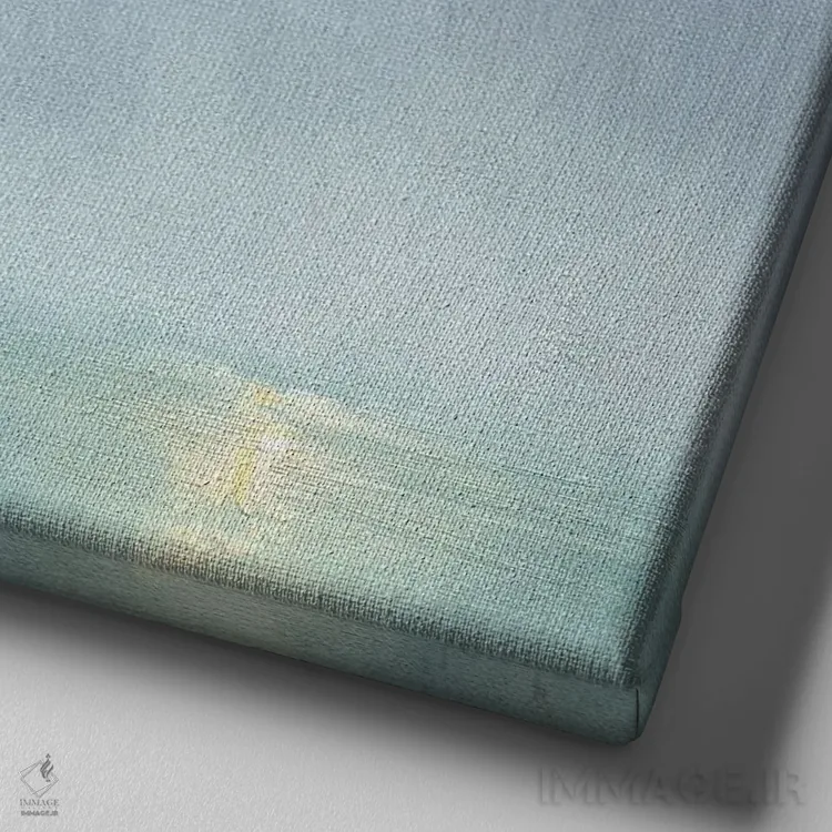 تابلو ماه مرغ مگسخوار اثر دیوید جواکین - نمای نزدیک بافت بوم