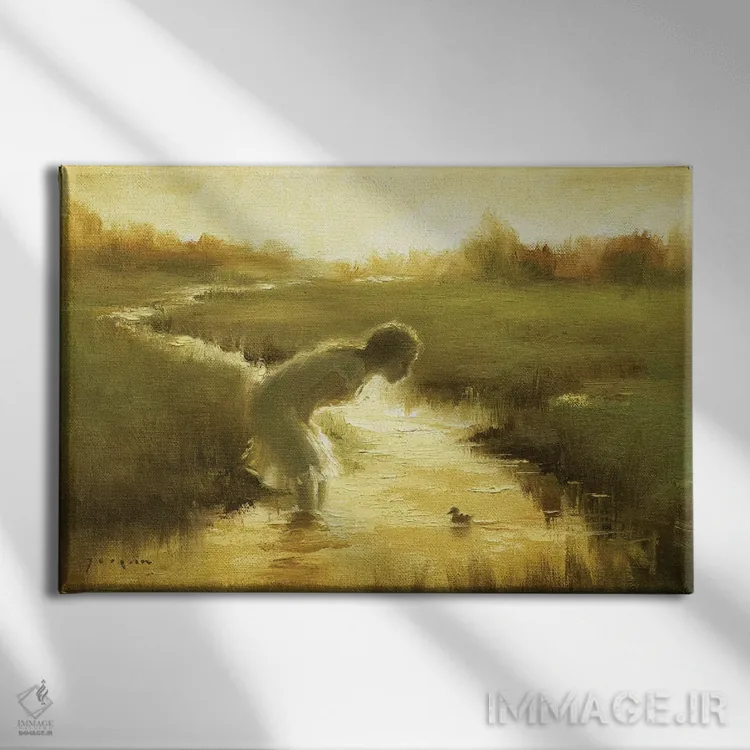 تابلو دوستان جدید اثر دیوید جواکین - نمای روبهرو روی دیوار