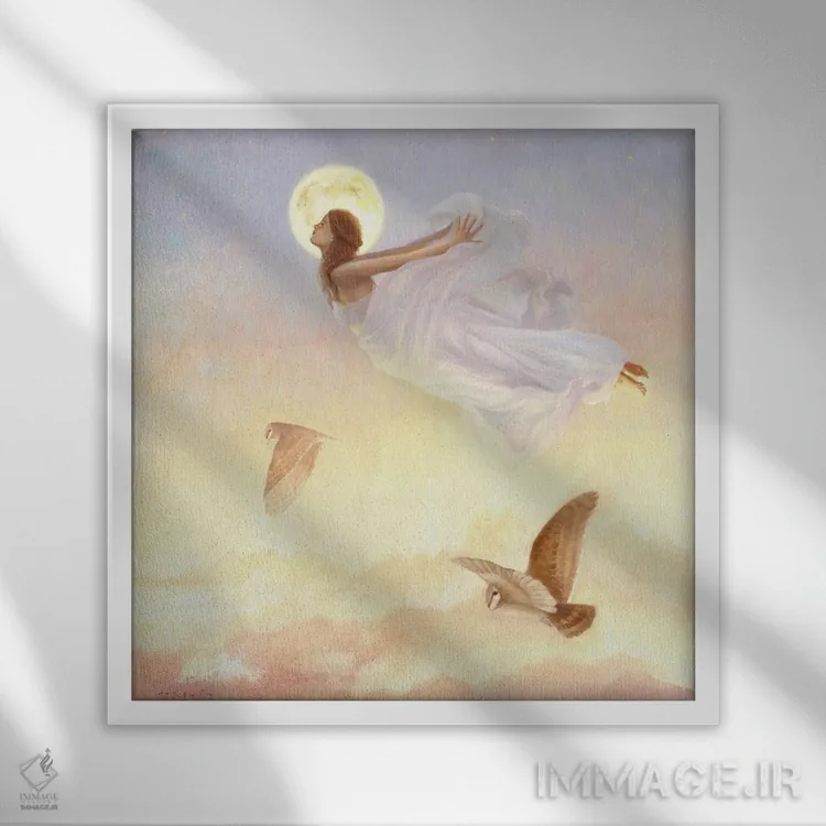 تابلو رویاپردازی اثر دیوید جواکین - نمای قابدار سفید