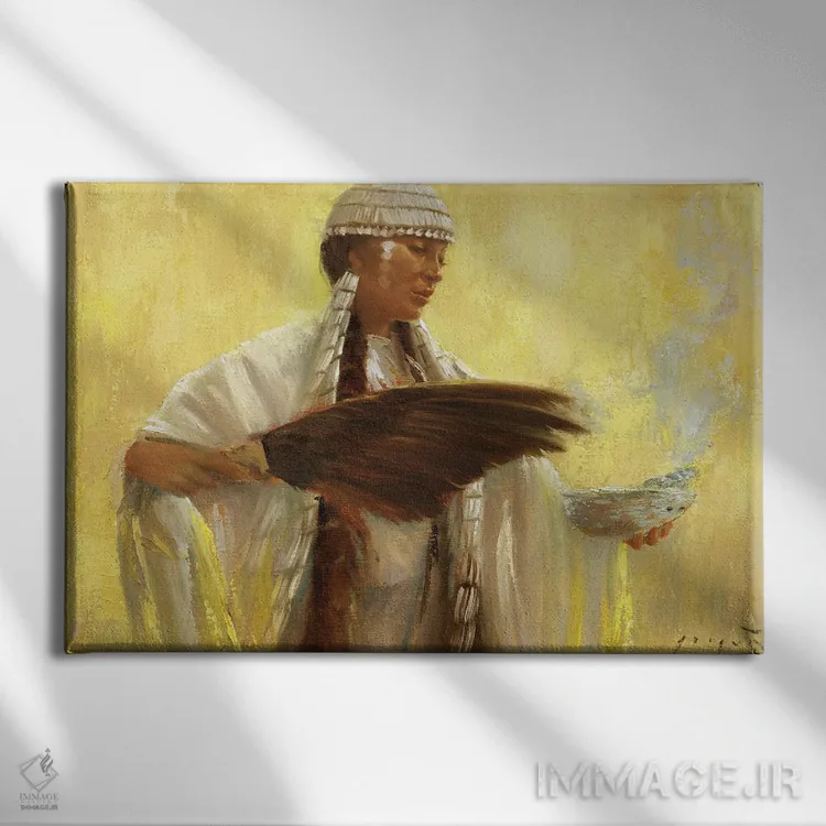 تابلو برکتها اثر دیوید جواکین - نمای روبهرو روی دیوار