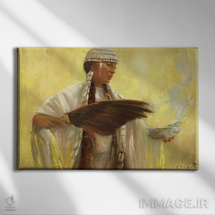 تابلو برکتها اثر دیوید جواکین - نمای روبهرو روی دیوار