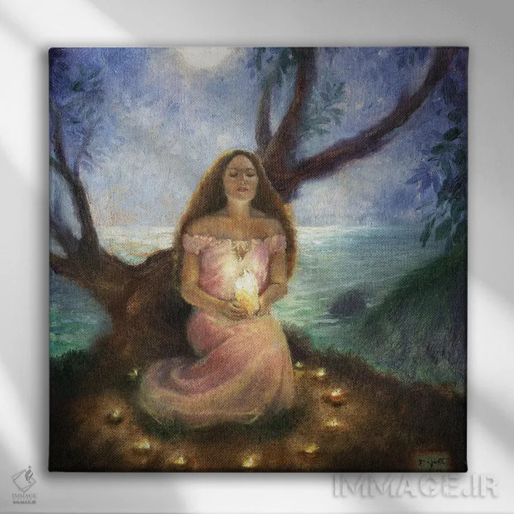 تابلو آناستازیا (نام شخص) اثر دیوید جواکین - نمای روبهرو روی دیوار