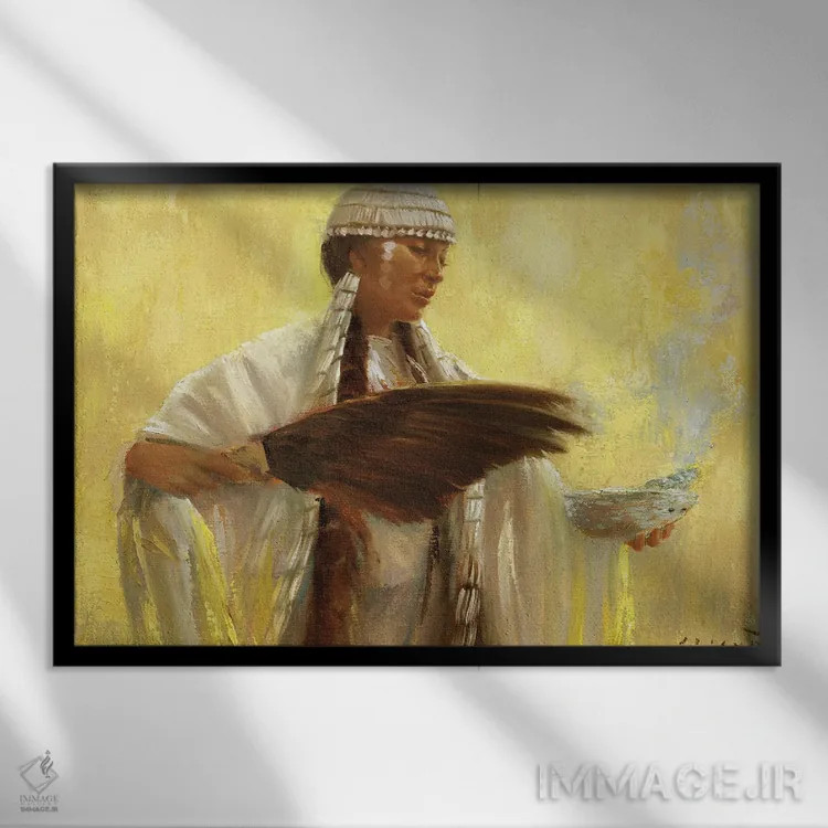 تابلو برکتها اثر دیوید جواکین - نمای قابدار مشکی