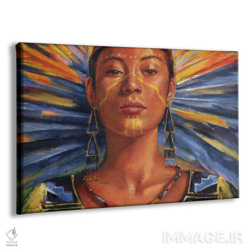 تابلو رقصنده آفتاب (آیین سرخپوستی) اثر دیوید جواکین - نمای پرسپکتیو محصول