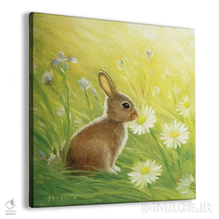 تابلو ایزابل و گلها اثر دیوید جواکین - نمای پرسپکتیو محصول