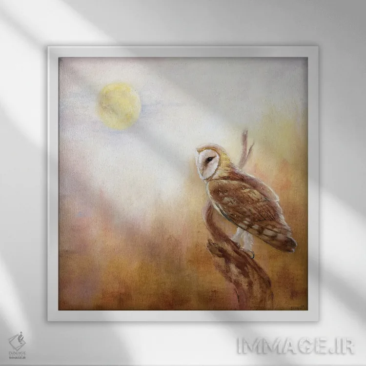 تابلو شکیبایی اثر دیوید جواکین - نمای قابدار سفید