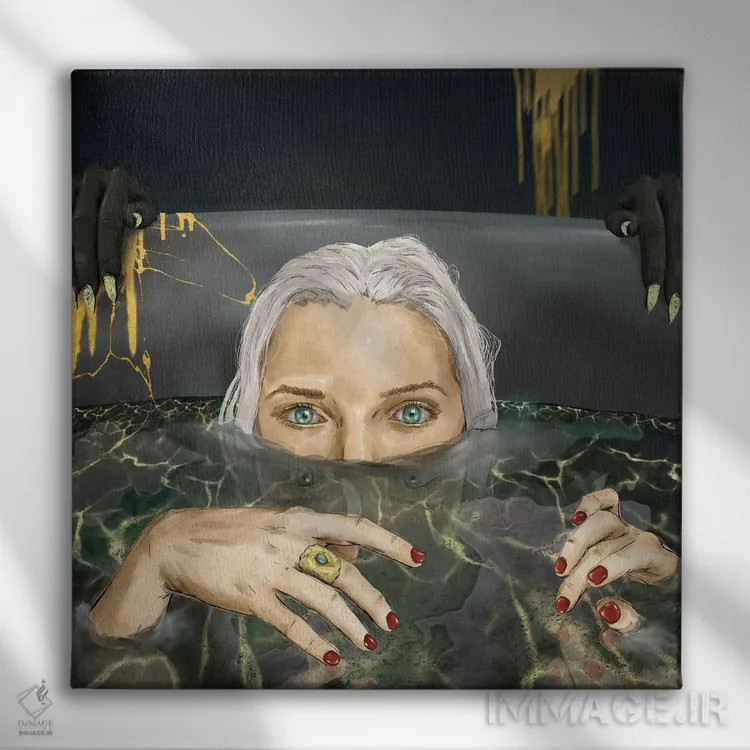 تابلو غرق شدن اثر دنیل جیمز اسمیت - نمای روبهرو روی دیوار