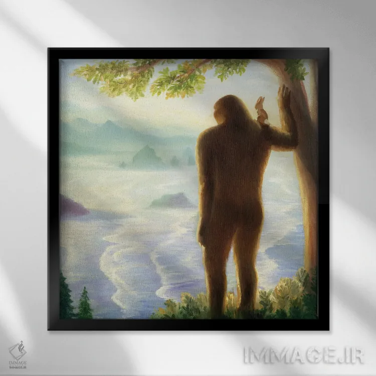 تابلو ایزابل و پاگنده اثر دیوید جواکین - نمای قابدار مشکی