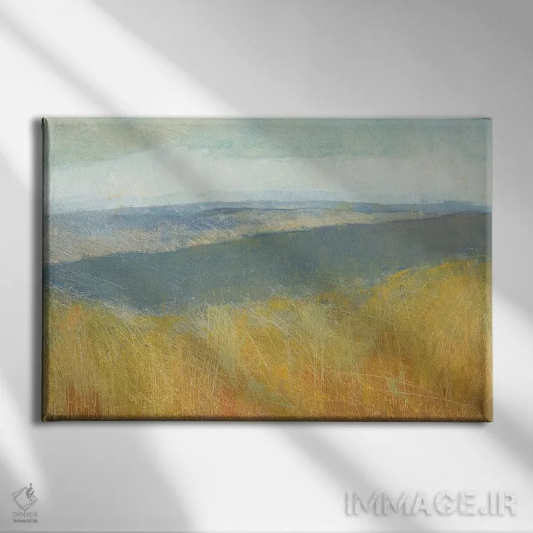 تابلو دریای کنرت (دریاچه طبریه) اثر دیتا جاکوبوویتز - نمای روبهرو روی دیوار