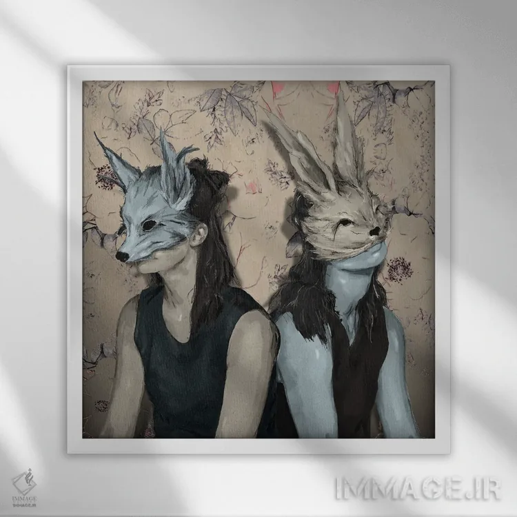 تابلو شکار اثر دنیل جیمز اسمیت - نمای قابدار سفید