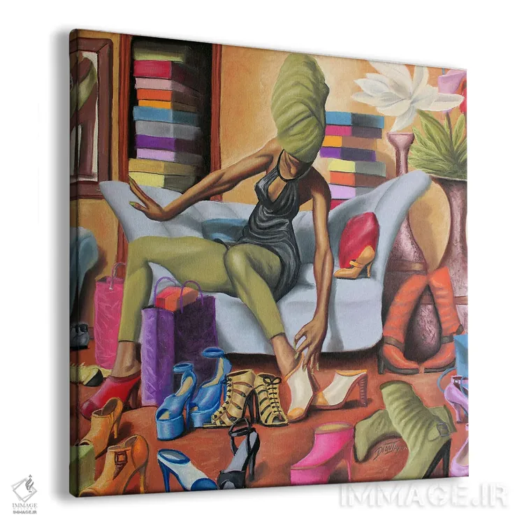 تابلو معتاد کفش اثر دیانجی - نمای پرسپکتیو محصول